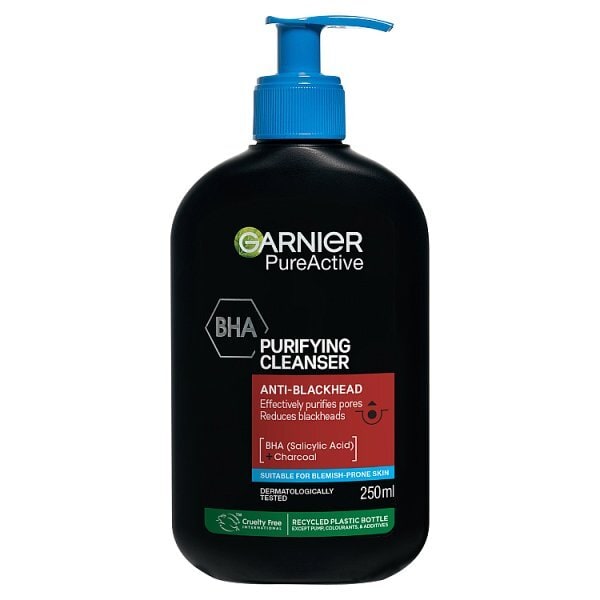Garnier Pure Active Anti-Blackhead Charcoal Gel Wash 250Ml