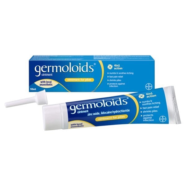 Germoloids Triple Action Haemorrhoids & Piles Ointment 55Ml