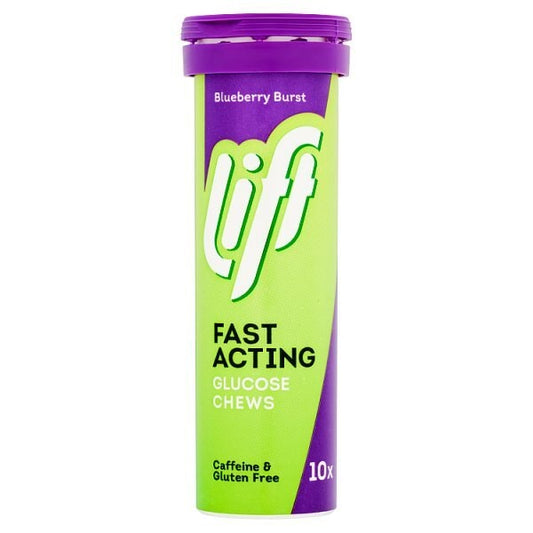 Lift 10 Blueberry Burst Fast Acting Glucose Chews 10 Tablets