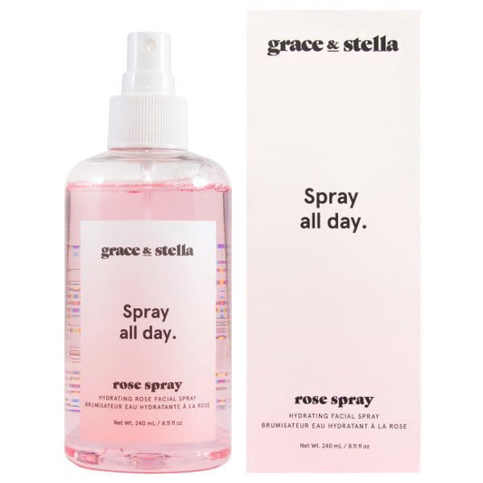 Grace & Stella - Rose Toner Facial Spray - Vegan - 240 Ml
