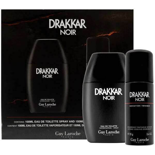 Drakkar Noir Gift Set 100Ml Edt + 150Ml Deodorant Spray