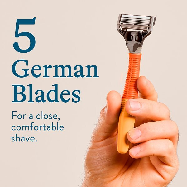 Harry'S Truman Razor + 5 Blades - Bright Orange