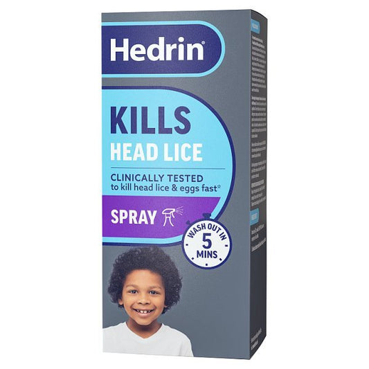 New Hedrin Head Lice 15 Minute Treatment 60Ml Spray