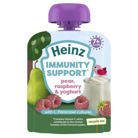 Heinz Pear Berry Yoghurt Fruit Pouch 85G