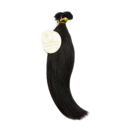 House Of Hair Uk Yaki Ebony I-Tip Strands 16