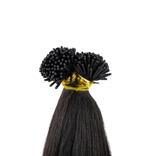 House Of Hair Uk Yaki Ebony I-Tip Strands 16