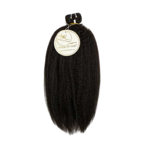 House Of Hair Uk Kinky Straight Ebony Weft 24 - Bundle
