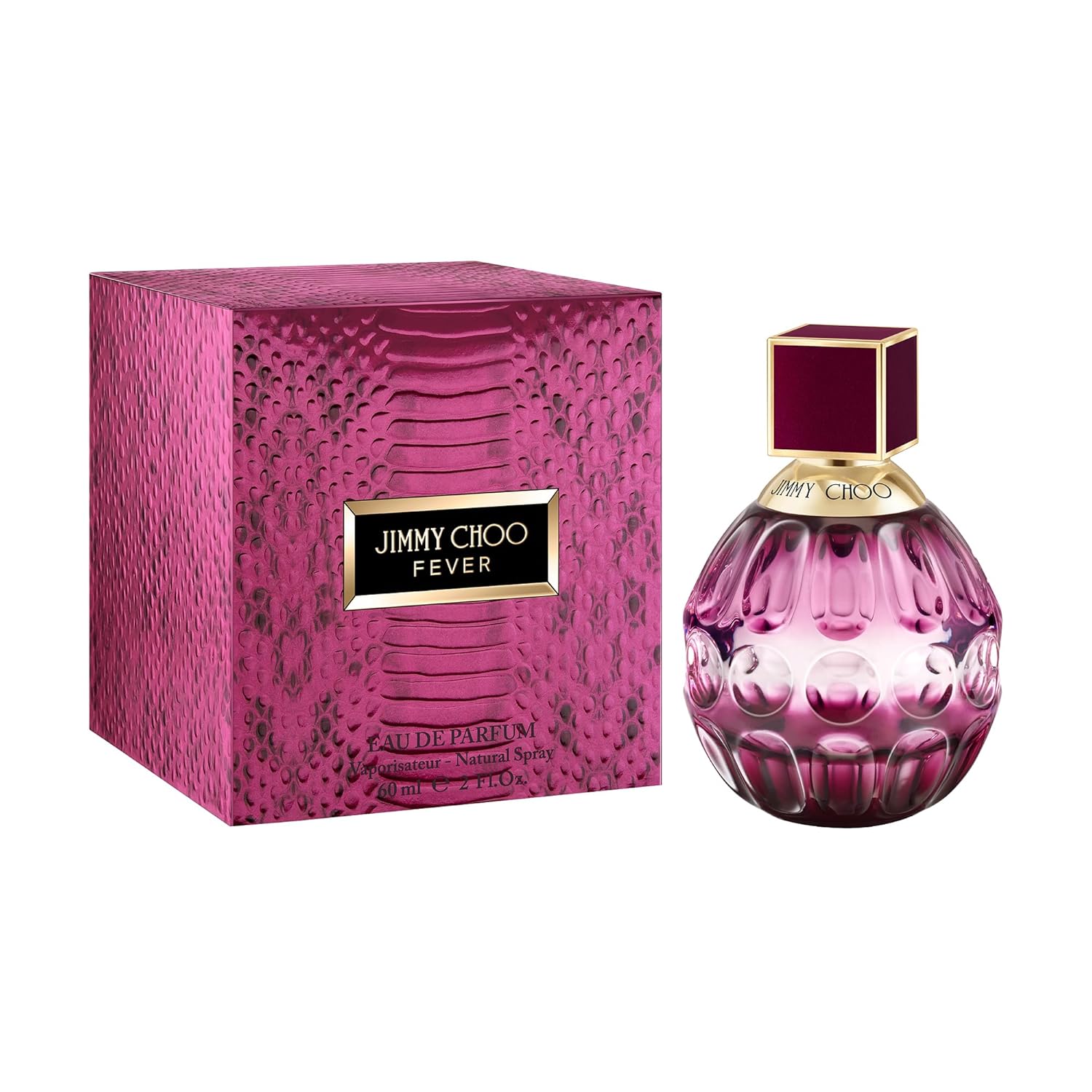 Jimmy Choo - Fever Eau De Parfum - Women'S Perfume - Warm & Floral - With Notes Of Black Plum Nectar, Heliotrope & Roasted Tonka Bean - 2.0 Fl Oz : Beauty & Personal Care