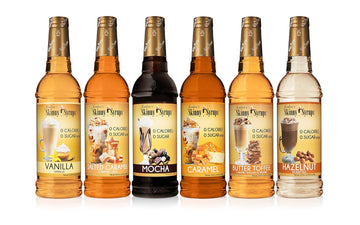 Jordan'S Skinny Syrups Sugar Free Coffee Syrup, Vanilla, Salted Caramel, Hazelnut, Mocha, Butter Toffee, And Caramel Syrups, Zero Calorie Flavoring, 25.4 Fl Oz (Pack Of 6), Sampler Variety Pack