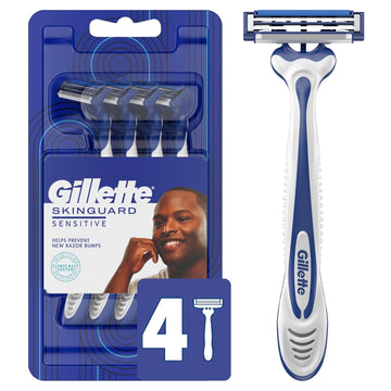 Gillette Skinguard Disposable Razors For Men, 4 Count