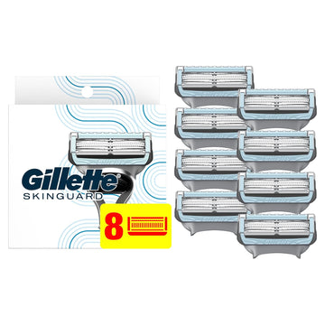 Gillette Skinguard Men'S Razor Blades, 8 Blade Refills