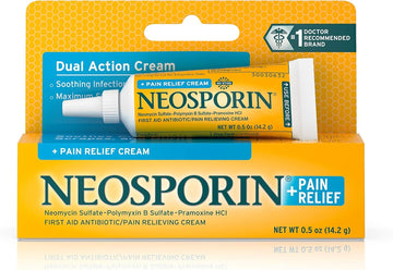 Neosporin + Pain Relief Dual Action Cream, .5 Oz