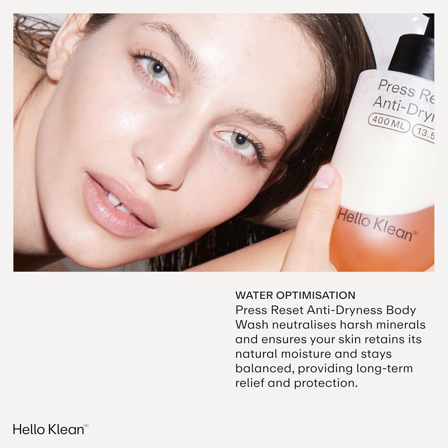 Hello Klean Press Reset Anti-Dryness Body Wash - Bi-Phase Cleanser Deeply Cleans & Removes Hard Water Residue - Instant Relief for Dry Skin with an Intense Boost of Hydration - Dermatologist Tested : Amazon.co.uk: Beauty