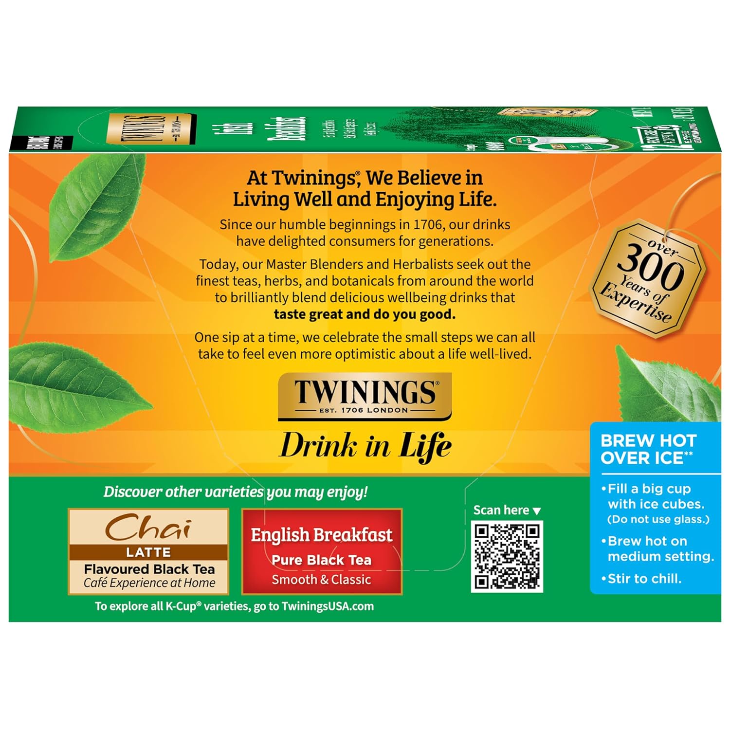 Twinings Irish Breakfast Black Tea K-Cup Pods For Keurig, 12 Count (Pack Of 6), Robust, Strong, Bold Flavour, Caffeinated, Enjoy Hot Or Iced | Packaging May Vary