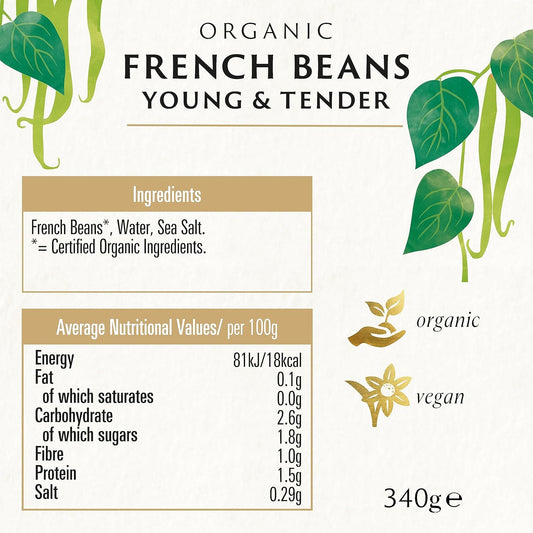 Biona Organic Jarred French Beans 340g (Pack of 6) : Amazon.co.uk: Grocery