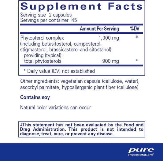 Pure Encapsulations Cholestepure | Supplement To Support Cardiovascular Health, Enzyme Function, And Lipid Metabolism* | 90 Capsules