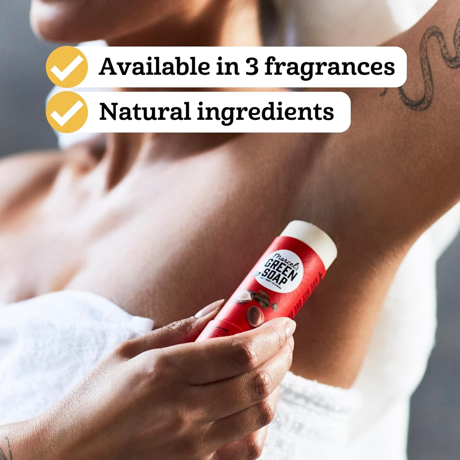 Marcel's Green Soap - Deodorant Stick Vanilla & Cherry Blossom - Antiperspirant without aluminum or alcohol - Eco friendly - Vegan - 97% Biodegradable - 40 G : Amazon.co.uk: Health & Personal Care