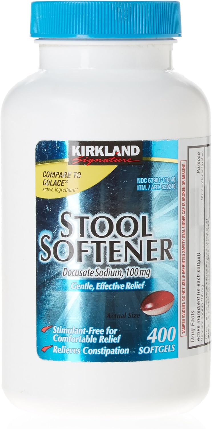 Kirkland Signature Stool Softener 100mg 400 ct