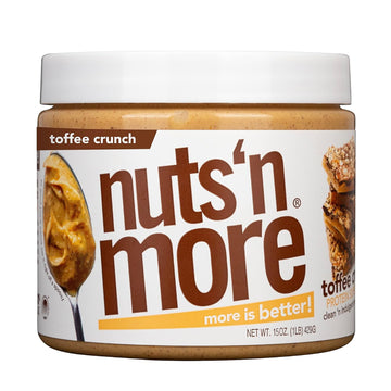 Nuts ‘N More Wild Honey Peanut Butter Spread - High Protein, Low Carb, Low Sugar, Gluten Free, Non-Gmo, All-Natural Nut Butter Snack (15Oz Jar)
