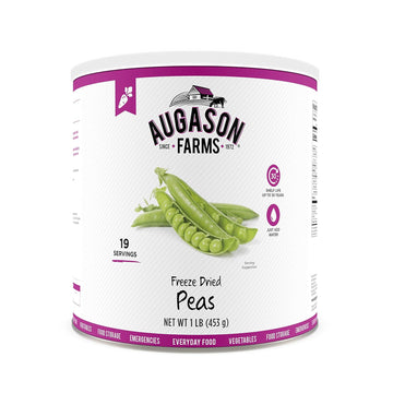 Augason Farms Freeze Dried Peas #10 Can, 16 oz