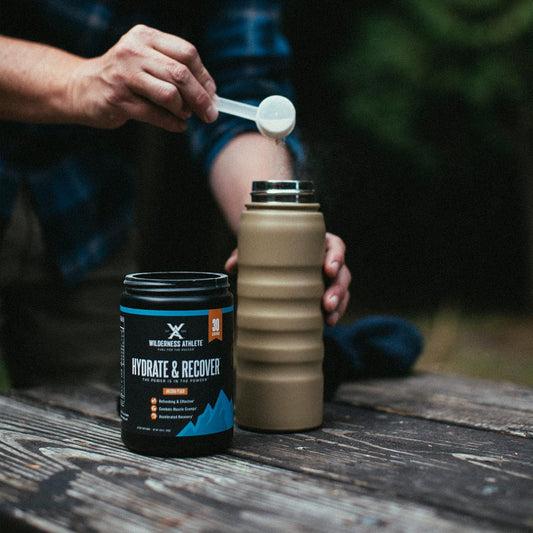 Wilderness Athlete - Hydrate & Recover | Liquid Hydration Powder Electrolyte Drink Mix - Recover Faster With Bcaas - Hydrate Powder With 1000Mg Of Vitamin C - 30 Serving Tub (Berry Blast)