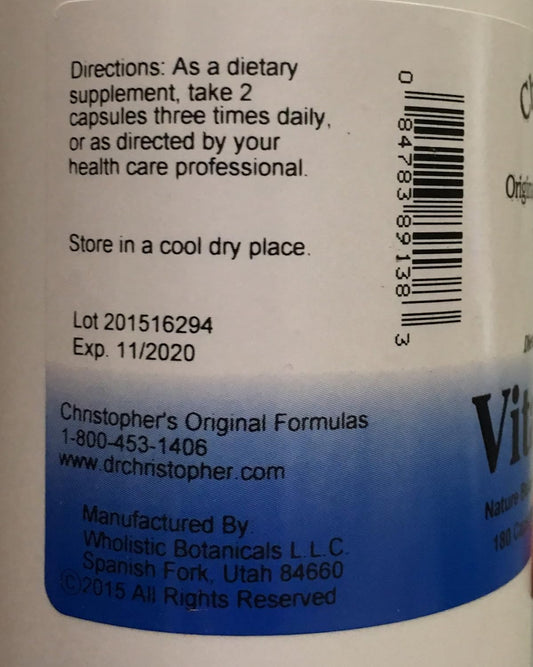 Vitalerbs 180 Capsules