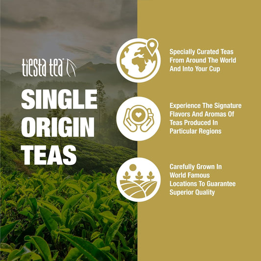 Tiesta Tea - Japanese Sencha Tea | Single Origin Premium Loose Leaf Sencha Green Tea | 100% Pure Unblended Medium Caffeinated Tea | Make Hot Or Iced Tea & Up To 200 Cups - 16Oz Resealable Bulk Pouch