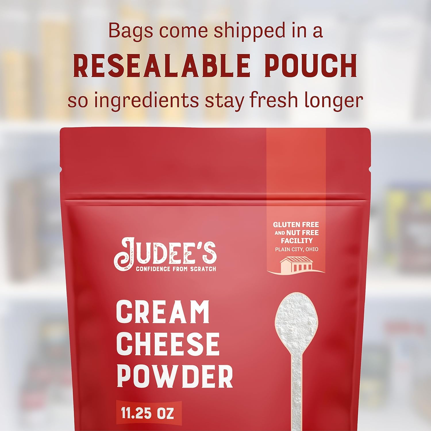 Judee's Powdered Cream Cheese - 11.25 oz - Delicious and 100% Gluten-Free and Keto-Friendly - Great for Dips, Spreads and Baking - Made from Real Cream Cheese : Grocery & Gourmet Food