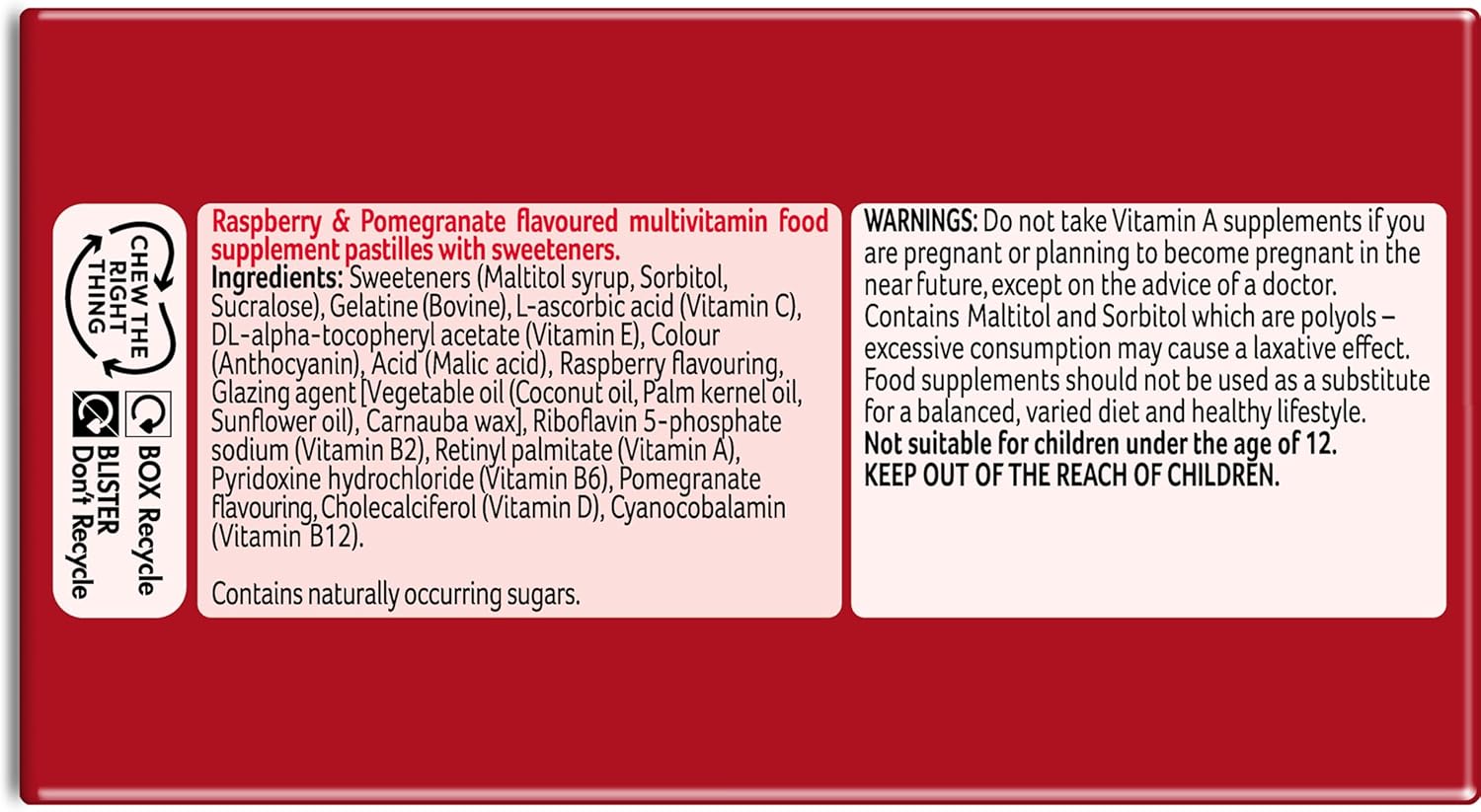 Bassetts Vitamins Adults Multivitamins, 60 Pastilles (Pack of 2) : Amazon.co.uk: Health & Personal Care