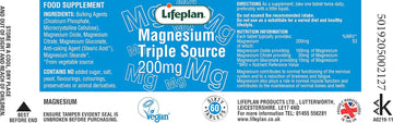 Lifeplan Triple Source Magnesium 200Mg 60 Tablets