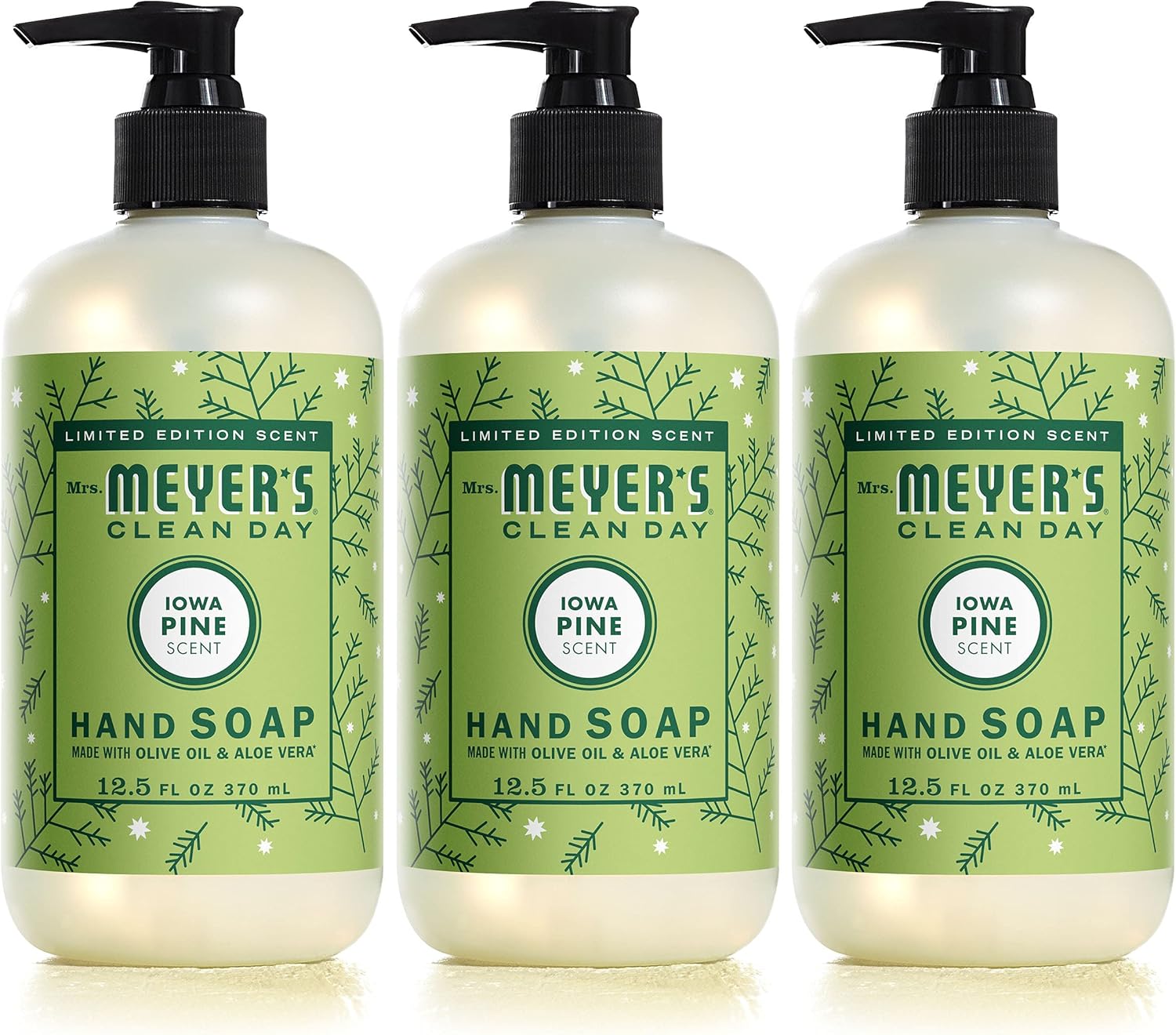 Mrs. Meyer'S Clean Day Hand Soap, Limited Edition Iowa Pine, 12.5 Fl. Oz - Pack Of 3