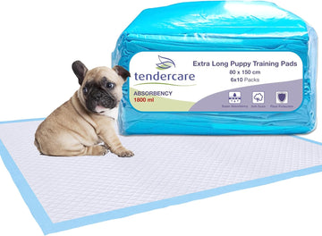 Tendercare - Puppy Training Pads - 40 Extra Long Puppy Pads - 80 x 150cm - Super Absorbent & Waterproof - Disposable Incontinence Pads - 1800ml Absorbency