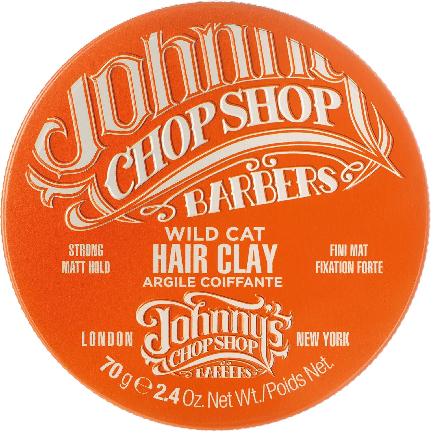 Johnny'S Chop Shop - Wild Cat Hair Clay, Strong Hold, Matt Finish (70G) Pack Of 1