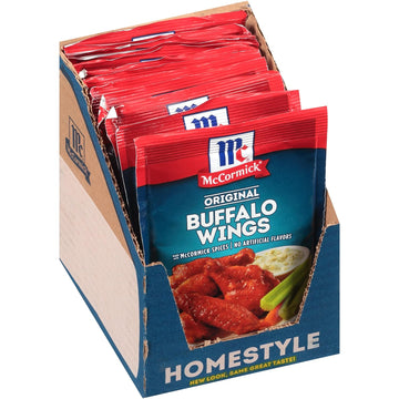 McCormick Original Buffalo Wings Seasoning Mix, 1.6 oz (Pack of 12)