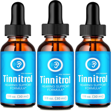 Tinnitrol Tinnitus Drops, Tinnitrol Tinnitus Relief For Ringing Ears, Advanced Ear Health Support Supplement Liquid Drops All Natural For Healthy Ringing Ear, Tinni Trol Reviews (3 Pack)