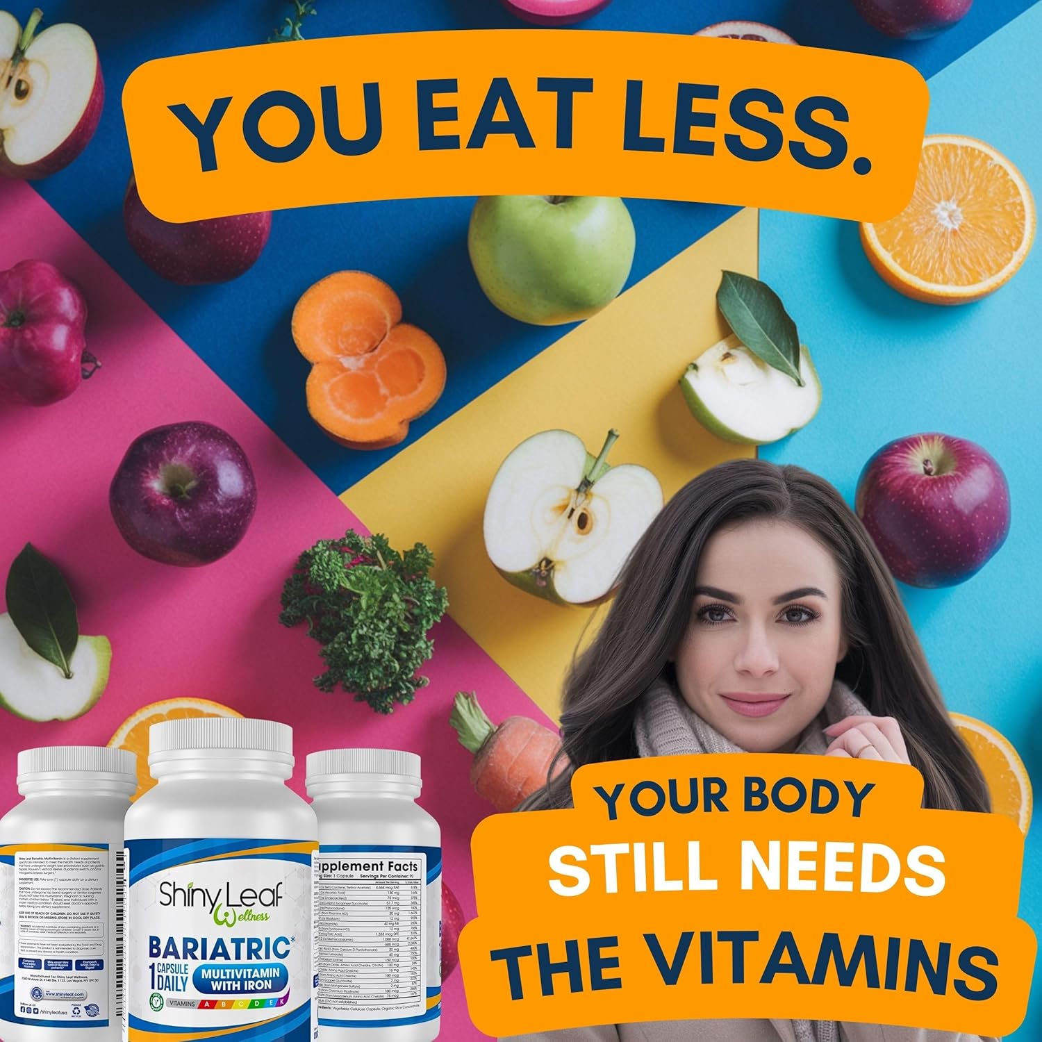 Buy Shiny Leaf Bariatric Multivitamin With Iron - 45 Mg For Gastric Bypass, Sleeve Gastrectomy, Roux-En-Y, Duodenal Switch - 22 Vitamins & Minerals, Asmbs Compliant, Vegetarian, Made In Usa, Gmp, 30 Ct. On  Free Shipping On Qualified Orders