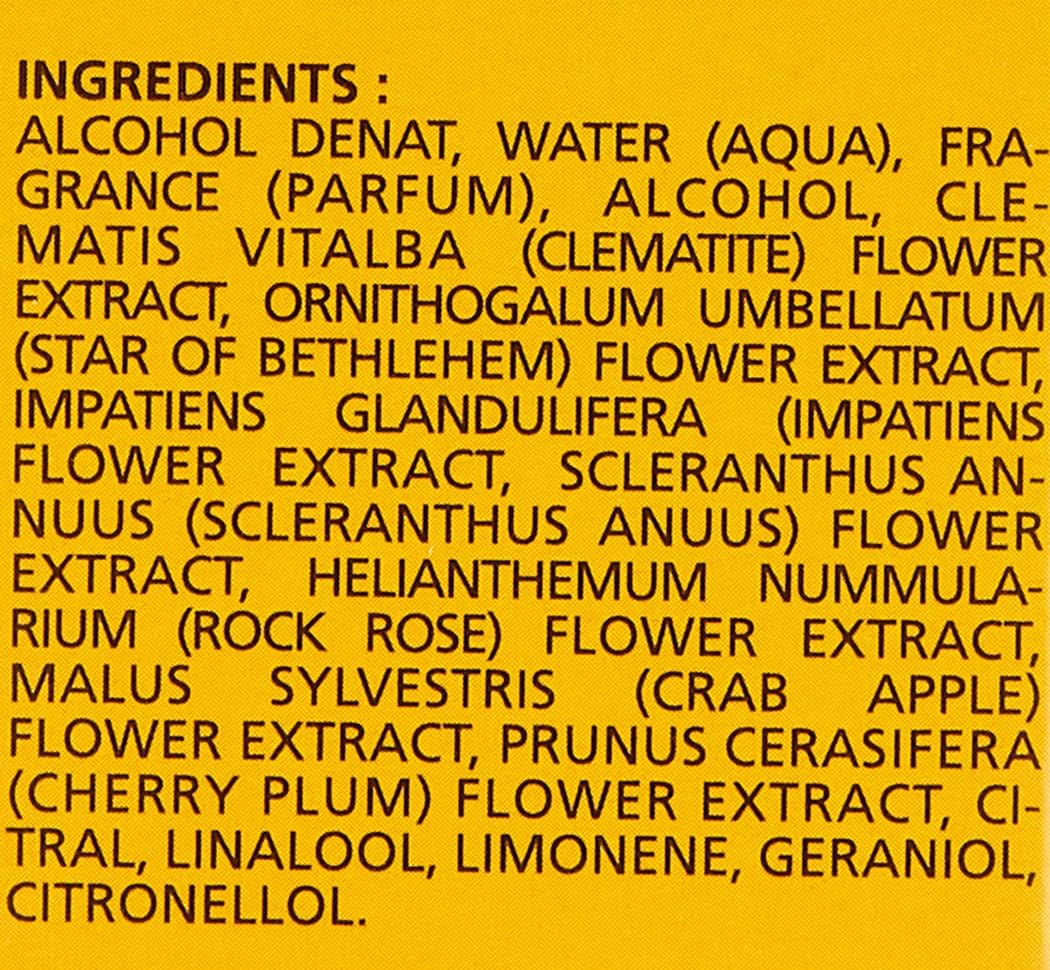 Elixirs & Co . 01080030 Wellness Mist Emergency Bach Flower Essentiales Oils Or, Gold, 3.5 X 3.3 X 11 Cm