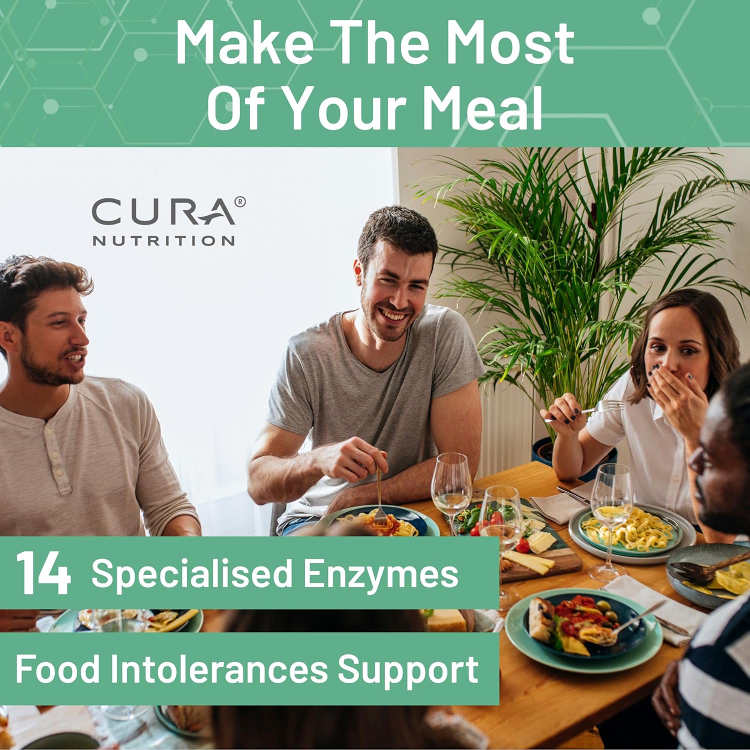 CURA NUTRITION CURAZYME Tolerance (30 Capsules) Food Intolerance Digestive Enzymes Supplement for Gut Health Support, Broad Spectrum Enzyme Complex for Bloating, Heartburn, Digestion Relief, Vegan : Amazon.co.uk: Health & Personal Care