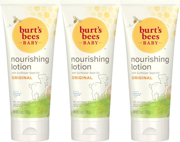 Burt'S Bees Baby Nourishing Lotion, Original Scent Baby Lotion - 6 Ounce Tube - Pack Of 3