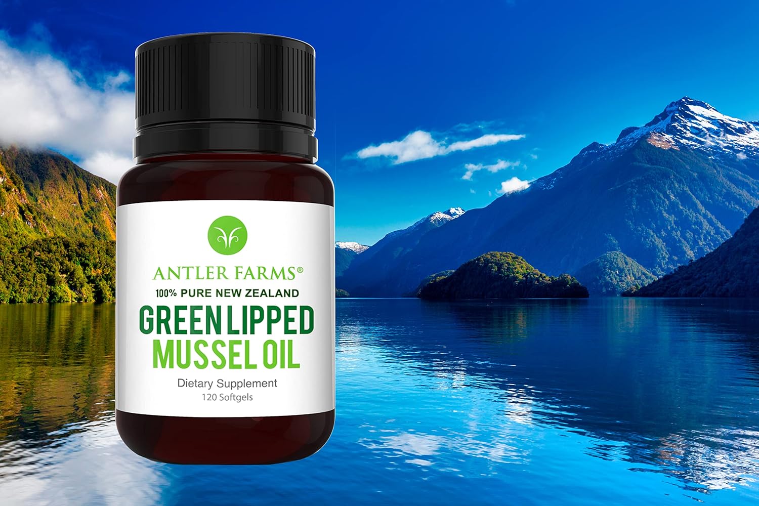 Antler Farms - 100% Pure New Zealand Green Lipped Mussel Oil, Equiv. to 12,500mg, 120 Softgels - Powerful 125:1 Extract, 2 Month Supply : Health & Household