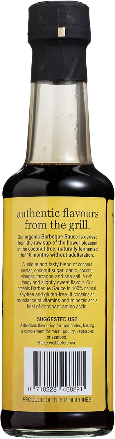 The Coconut Company - Organic Coconut Aminos Barbeque Sauce - 150Ml - Pack Of 2 - Coconut Aminos Alternative For Soy & Bbq Sauce, Vegan, Gluten-Free, Soy Free, Naturally Fermented, Pure Coconut Sap