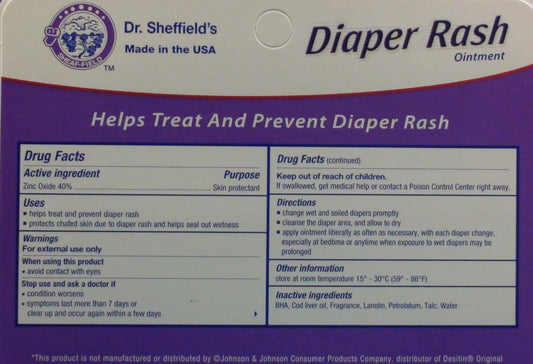 Diaper Rash Ointment to Prevent and Treat Diaper Rash Generic for Desitin Maximum Strength 40% Zinc Oxide 2 oz. per Tube Pack of 12