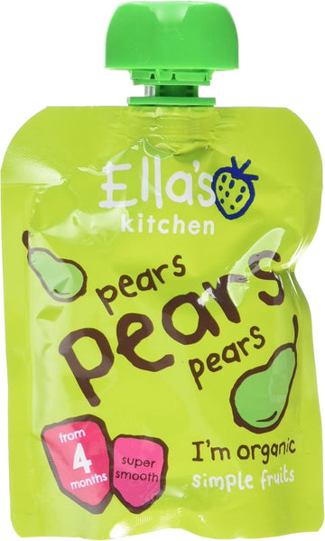 Ella'S Kitchen Organic Pears First Tastes Baby Pouch 4+ Months, 70G (Pack Of 3)