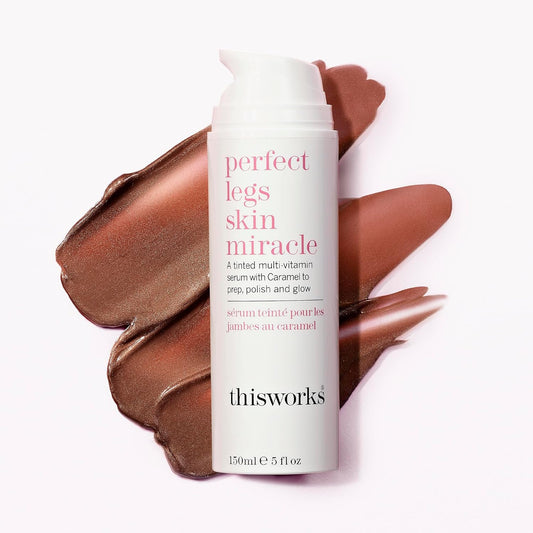 Thisworks Perfect Legs Skin Miracle: A Buildable Wash Off Tinted Multi-Vitamin Serum To Tan Without Fake Tan, 5 Fl Oz, (150Ml)