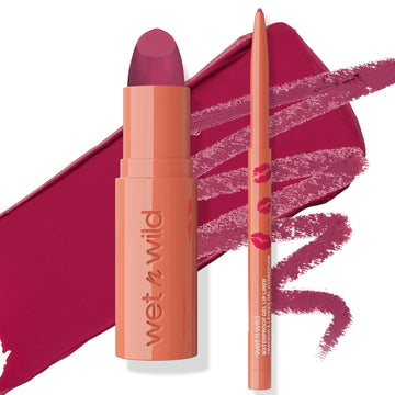 Wet N Wild Date Or Dominate Lipstick & Liner Set - Dominate And Burn