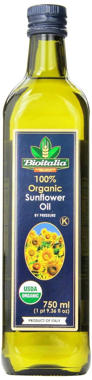 Bioitalia Sunflower Oil, 25.4 Ounce