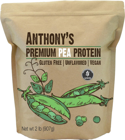 Anthony'S Premium Pea Protein 2Lb & Nutritional Yeast Flakes 1Lb