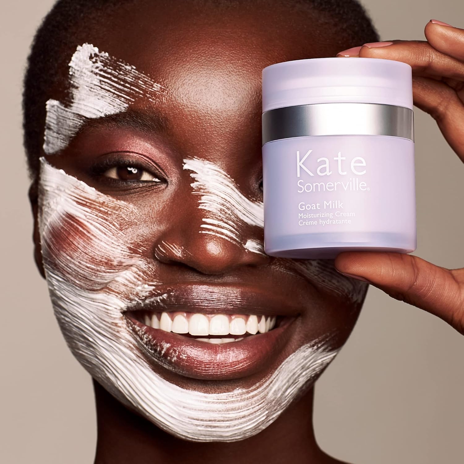 Kate Somerville Goat Milk Moisturizing Cream - Deeply Hydrating Daily Facial Moisturizer – Gentle Face Lotion Suitable for Sensitive Skin, 1.7 Fl Oz : Beauty & Personal Care