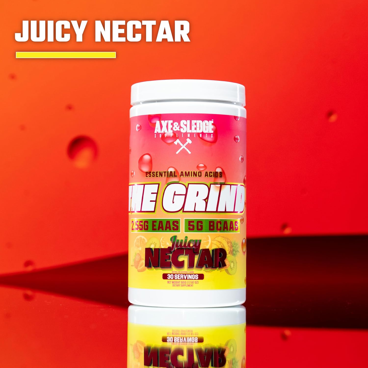 The Grind Essential Amino Acids, Branched Chain Amino Acids, 30 Servings (Juicy Nectar) : Health & Household