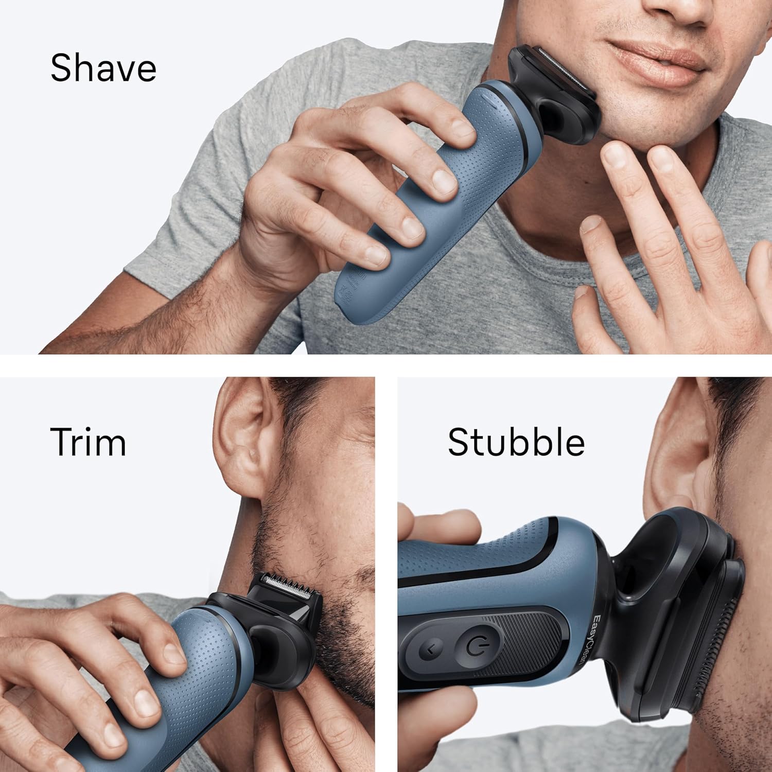 Braun Series 5 Electric Shaver, Up to 50 min, +2 Attachments, Cordless, Wet & Dry Razor for Men, 100% Waterproof, 52-A1820SI, Azure : Amazon.co.uk: Health & Personal Care